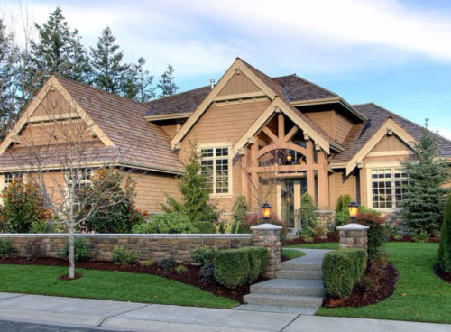 Luxury Custom Home Exterior - Glacier - John Buchan Homes